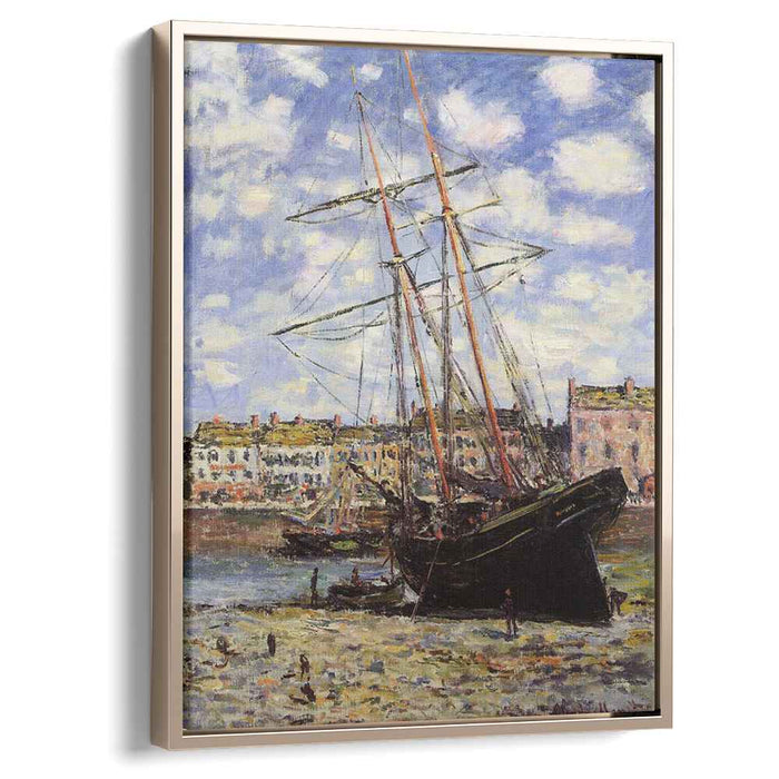 Boat at Low Tide at Fecamp (1881) by Claude Monet