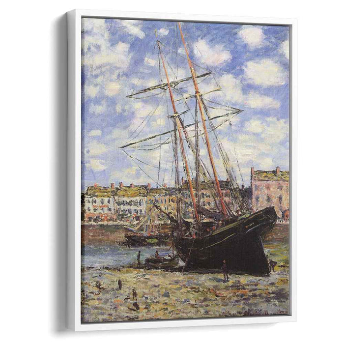 Boat at Low Tide at Fecamp (1881) by Claude Monet