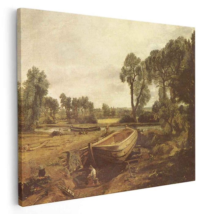 Boat Building (1815) by John Constable