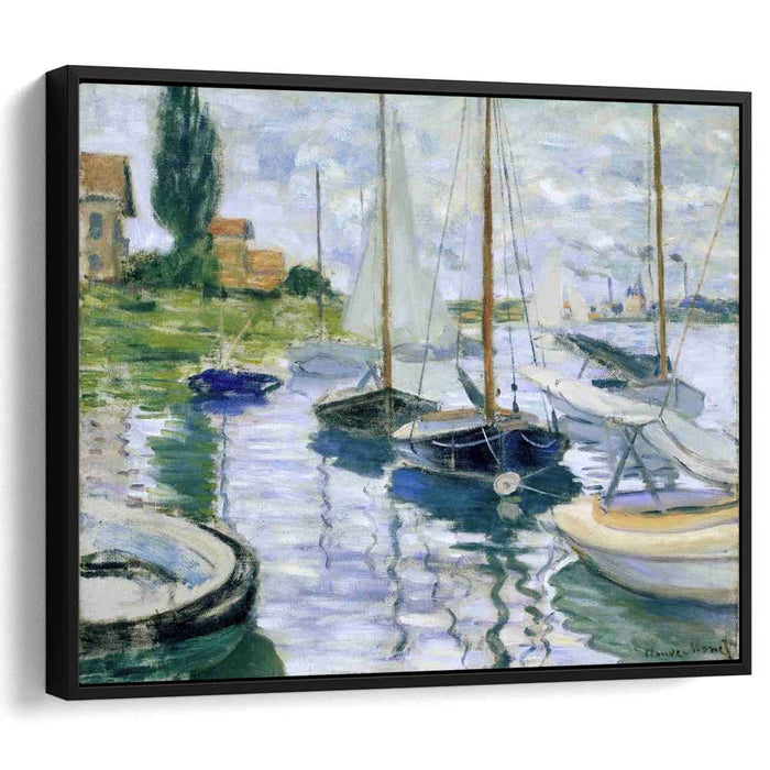 Boats at rest, at Petit-Gennevilliers by Claude Monet