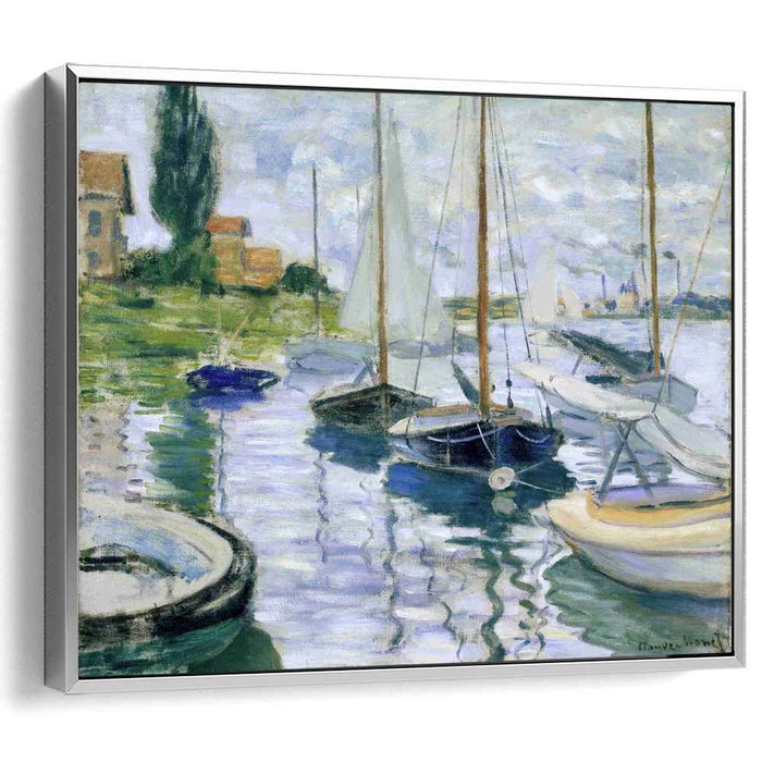 Boats at rest, at Petit-Gennevilliers by Claude Monet