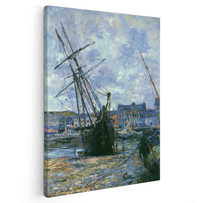 Boats Lying at Low Tide at Facamp (1881) by Claude Monet
