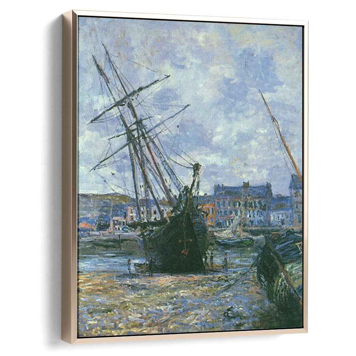 Boats Lying at Low Tide at Facamp (1881) by Claude Monet