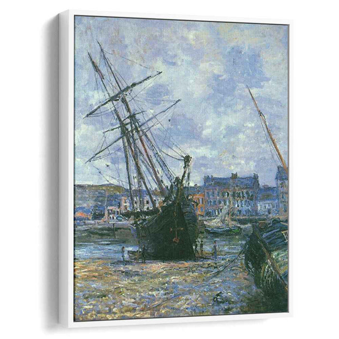 Boats Lying at Low Tide at Facamp (1881) by Claude Monet