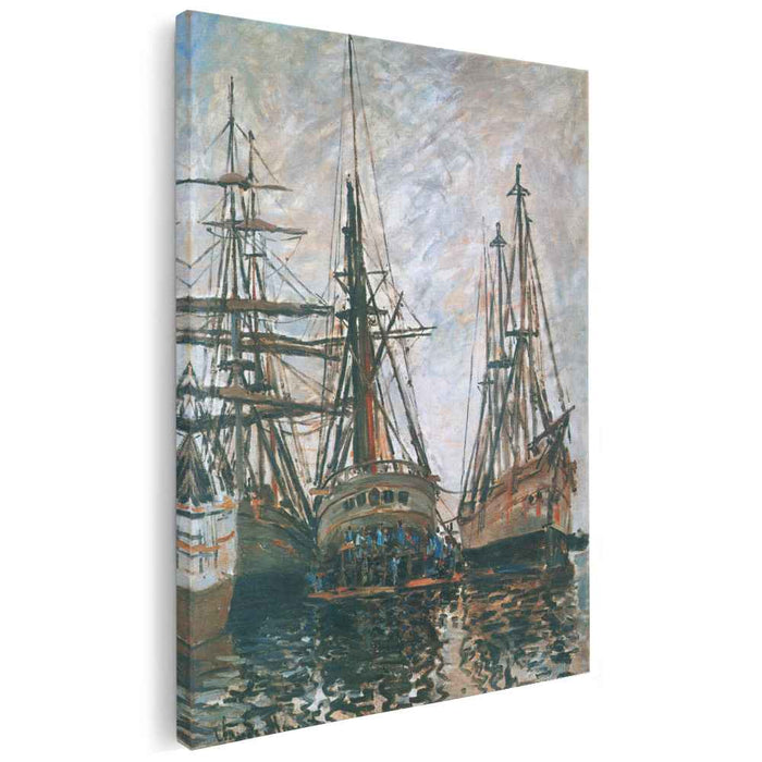 Boats on Rapair (1873) by Claude Monet