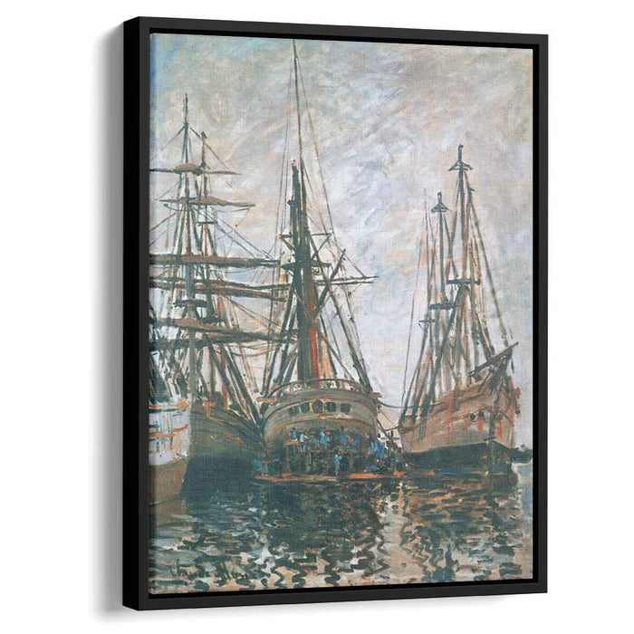 Boats on Rapair (1873) by Claude Monet