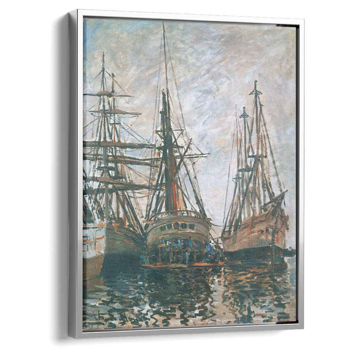 Boats on Rapair (1873) by Claude Monet