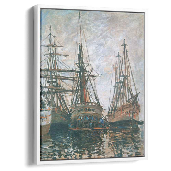 Boats on Rapair (1873) by Claude Monet