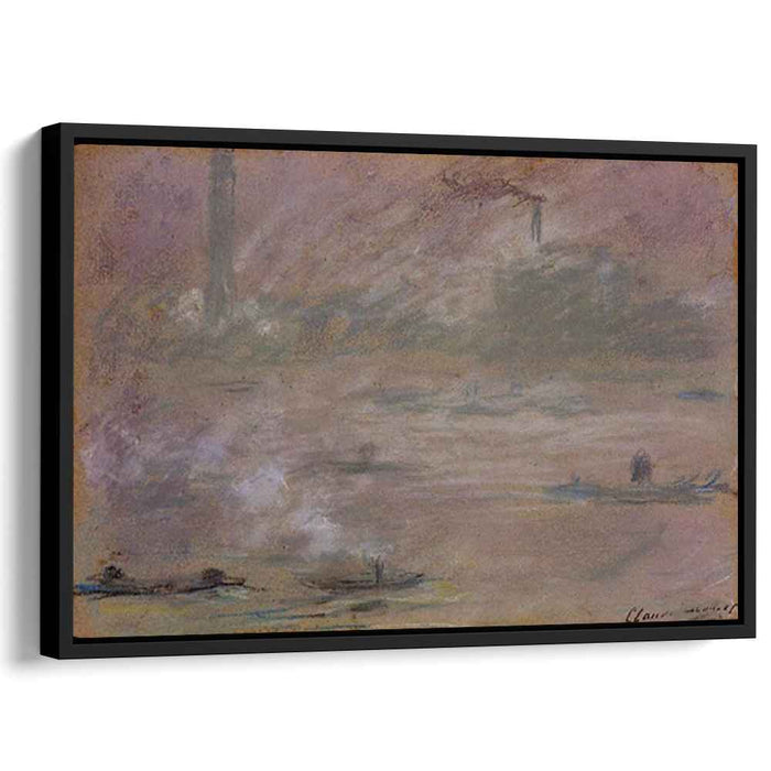 Boats on the Thames, London by Claude Monet