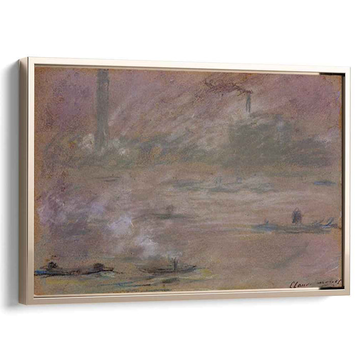 Boats on the Thames, London by Claude Monet