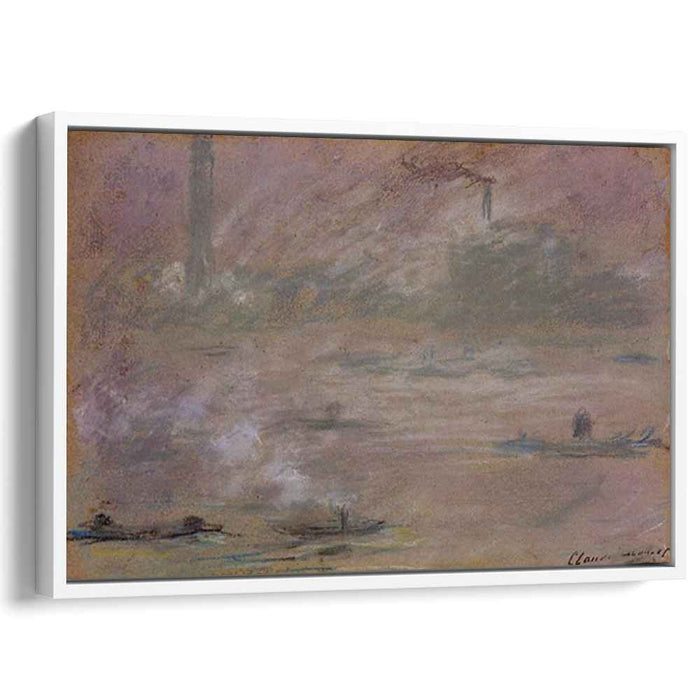 Boats on the Thames, London by Claude Monet