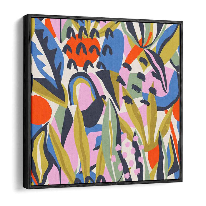 Ethereal Harmony Canvas Composition: Abstract Expressionist Colorful Canvas Art Print