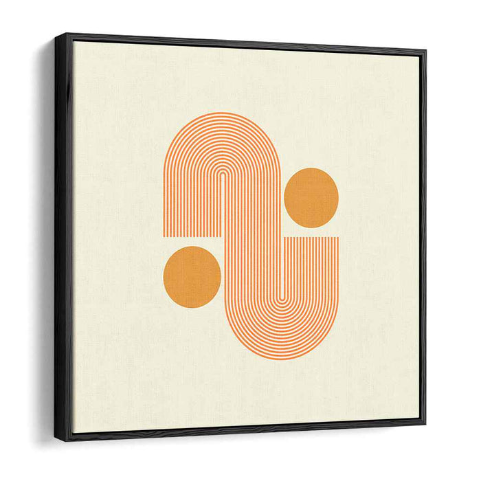 Orange Harmony: Geometric Balance in Motion