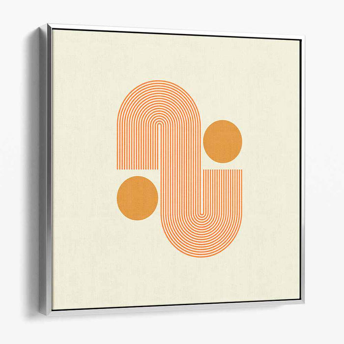 Orange Harmony: Geometric Balance in Motion