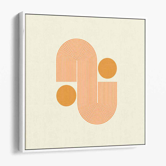 Orange Harmony: Geometric Balance in Motion