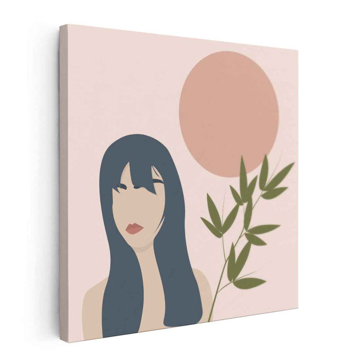 Abstract Melody: Abstract Portrait with Nature Elements