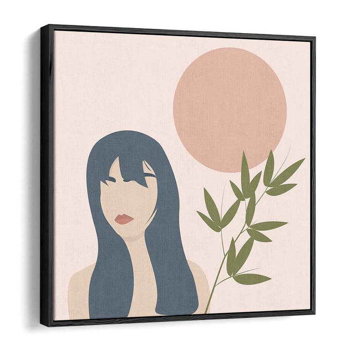 Abstract Melody: Abstract Portrait with Nature Elements