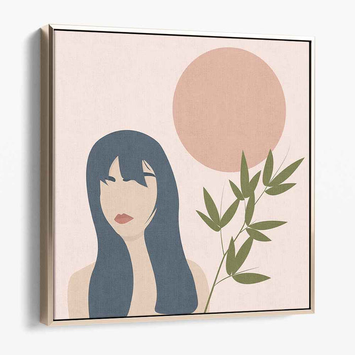 Abstract Melody: Abstract Portrait with Nature Elements