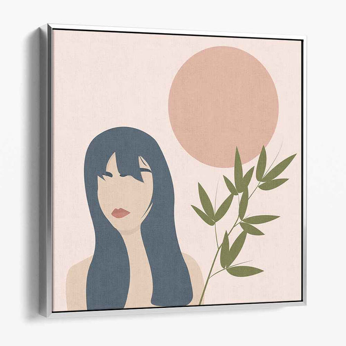 Abstract Melody: Abstract Portrait with Nature Elements