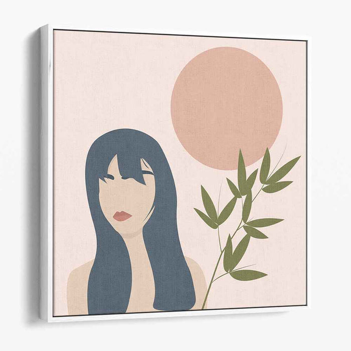 Abstract Melody: Abstract Portrait with Nature Elements