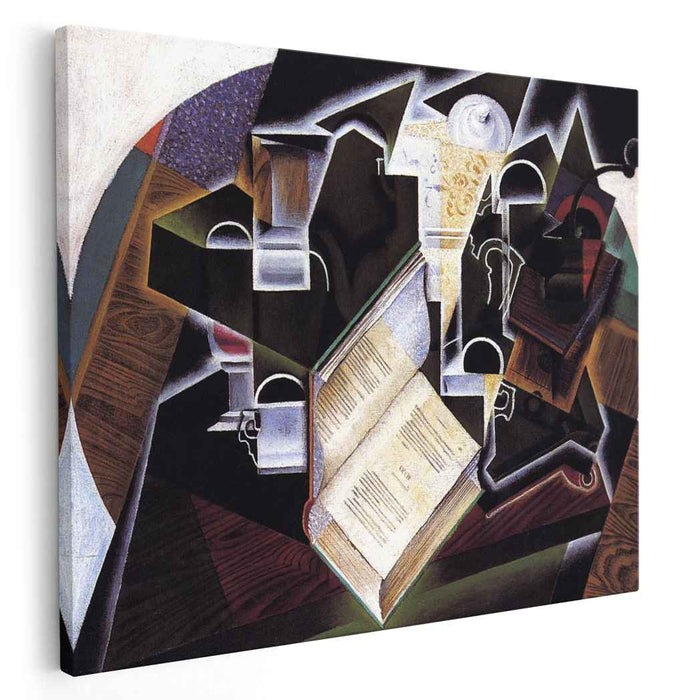 Book, Pipe and Glasses by Juan Gris