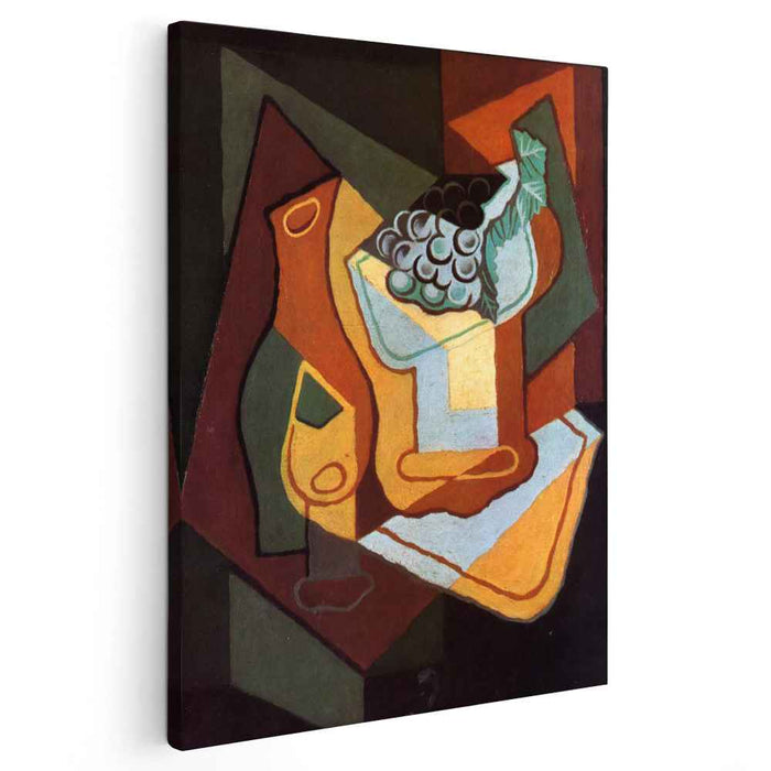 Bottle, Wine Glass and Fruit Bowl by Juan Gris
