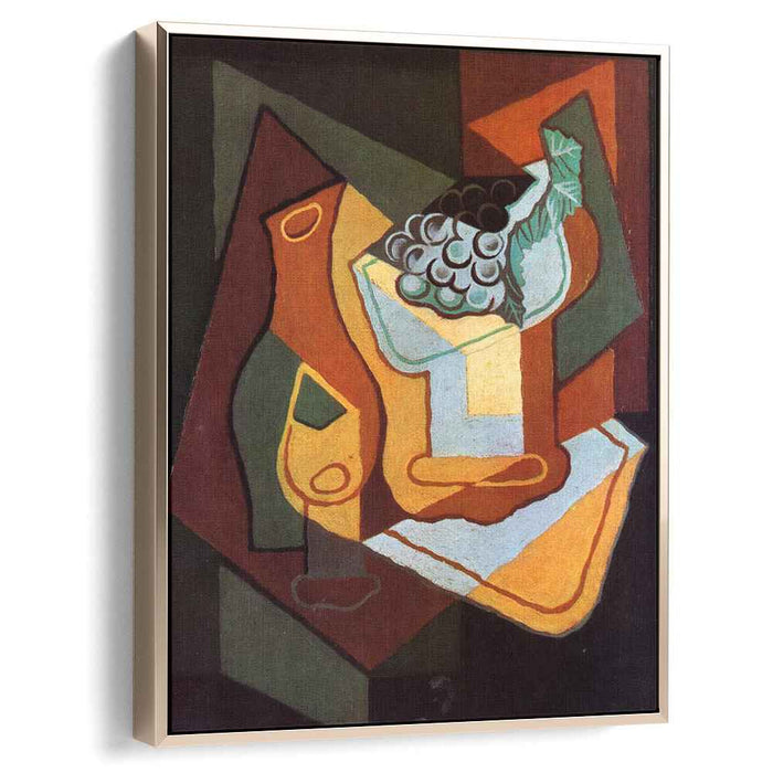 Bottle, Wine Glass and Fruit Bowl by Juan Gris