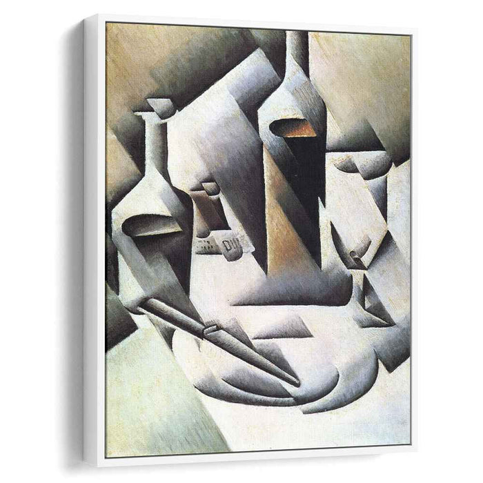 Bottles and Knife (1912) by Juan Gris