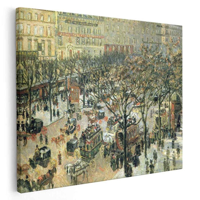 Boulevard des Italiens Morning, Sunlight by Camille Pissarro