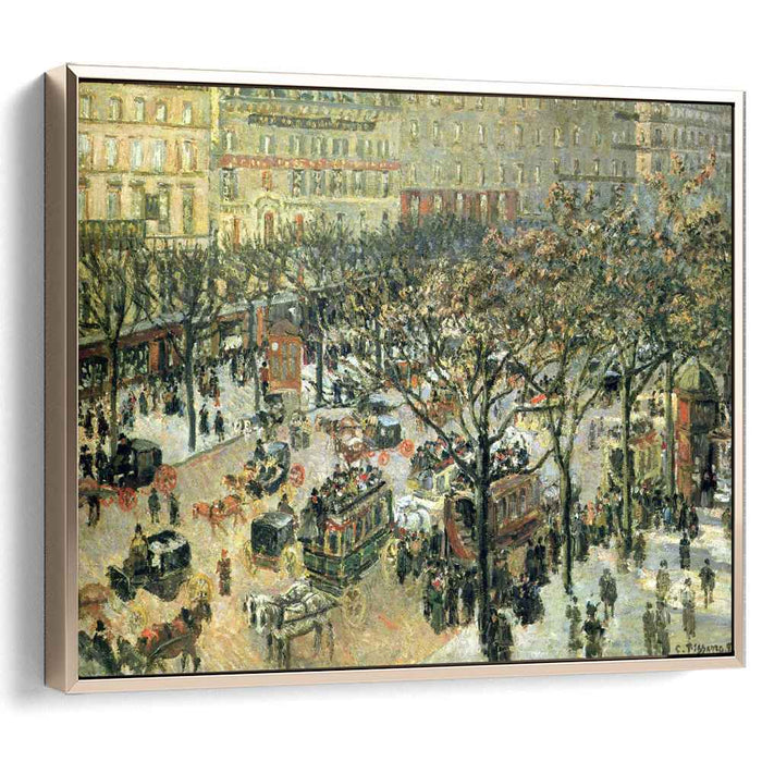 Boulevard des Italiens Morning, Sunlight by Camille Pissarro