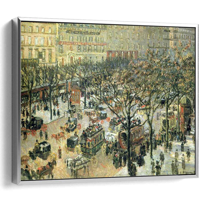 Boulevard des Italiens Morning, Sunlight by Camille Pissarro