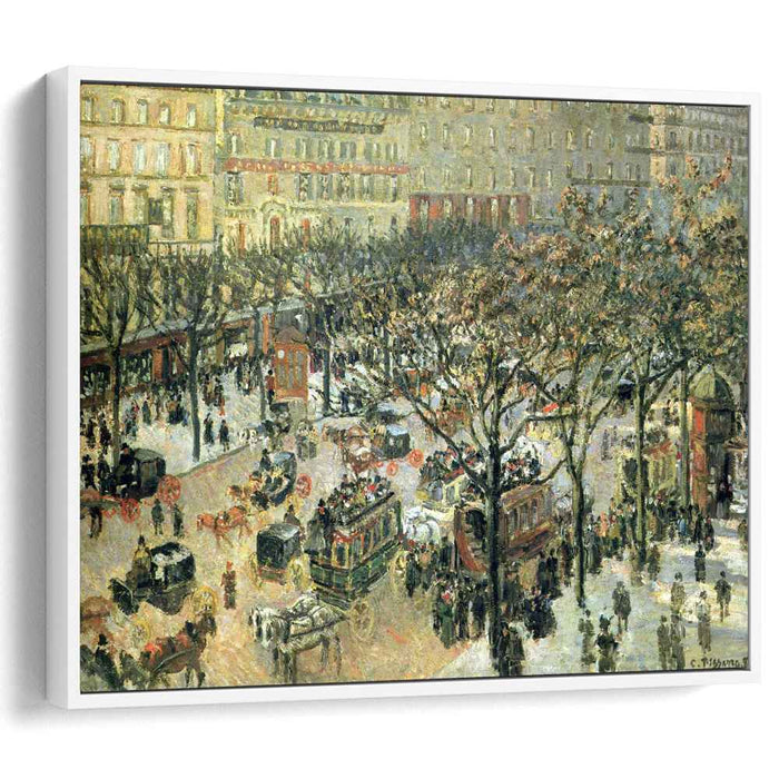 Boulevard des Italiens Morning, Sunlight by Camille Pissarro