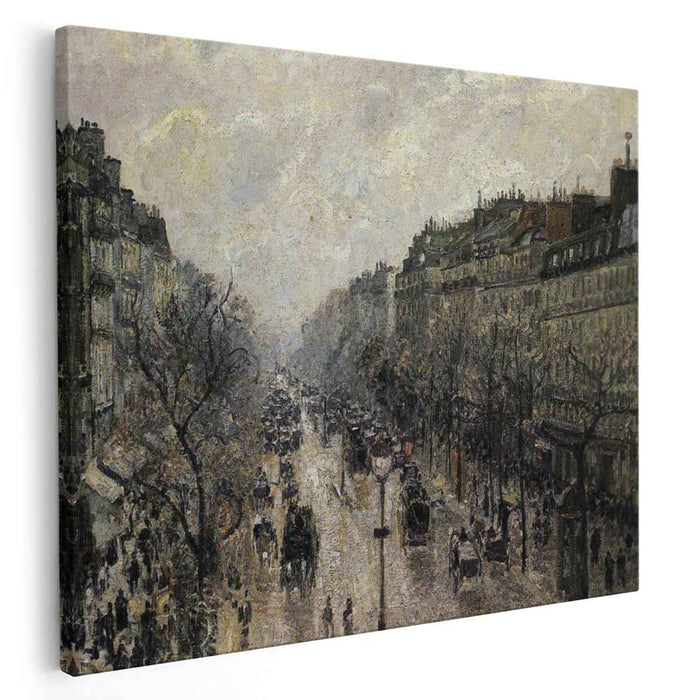 Boulevard Montmartre Foggy Morning (1897) by Camille Pissarro