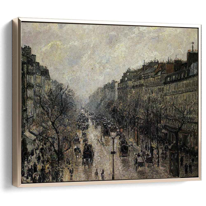 Boulevard Montmartre Foggy Morning (1897) by Camille Pissarro