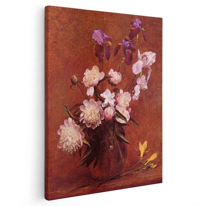 Bouquet of Peonies and Iris (1884) by Henri Fantin-Latour