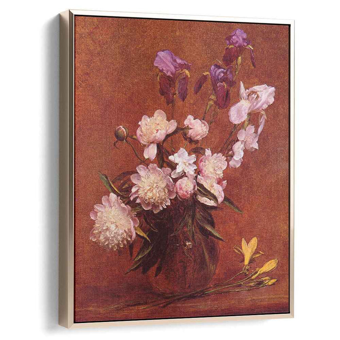 Bouquet of Peonies and Iris (1884) by Henri Fantin-Latour