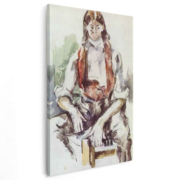 Boy in a Red Vest (1890) by Paul Cezanne