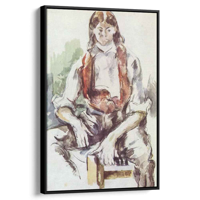 Boy in a Red Vest (1890) by Paul Cezanne