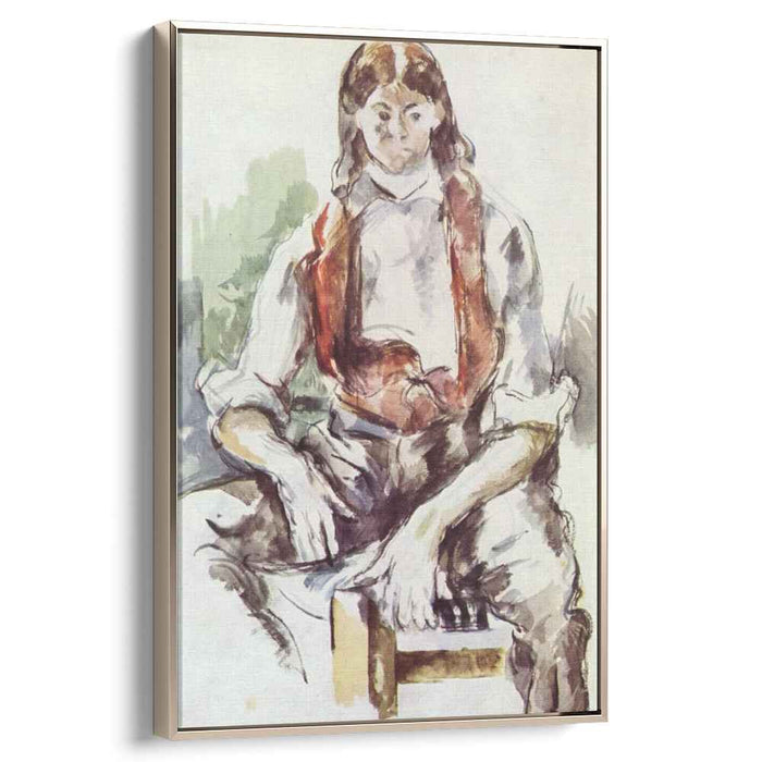 Boy in a Red Vest (1890) by Paul Cezanne