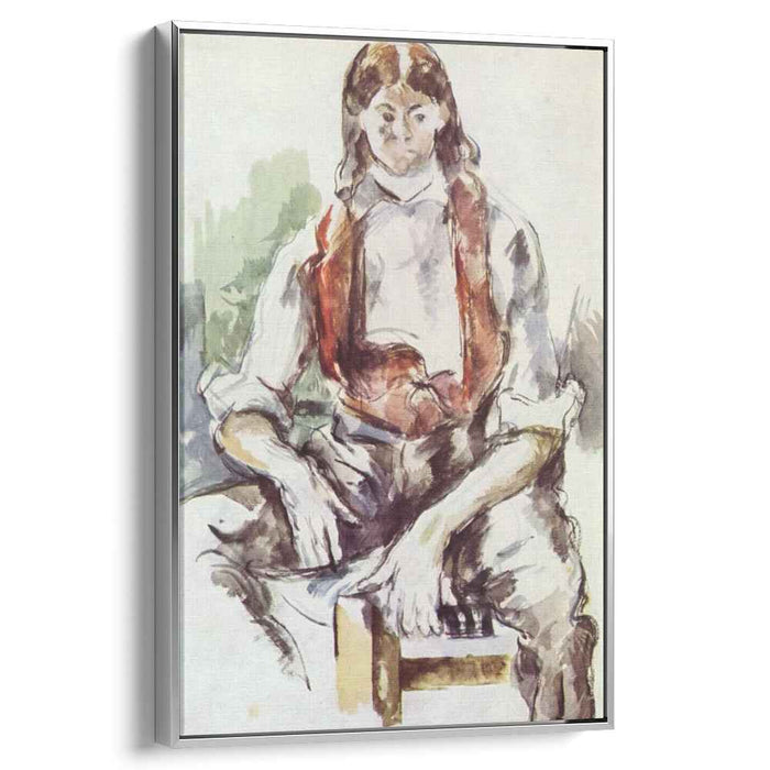 Boy in a Red Vest (1890) by Paul Cezanne