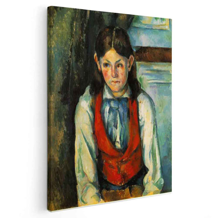 Boy in a Red Vest (1890) by Paul Cezanne
