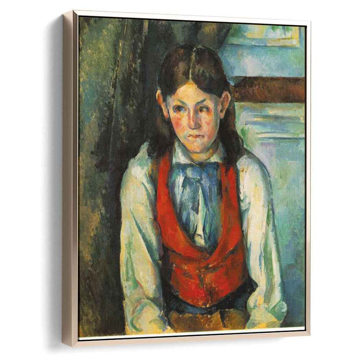 Boy in a Red Vest (1890) by Paul Cezanne