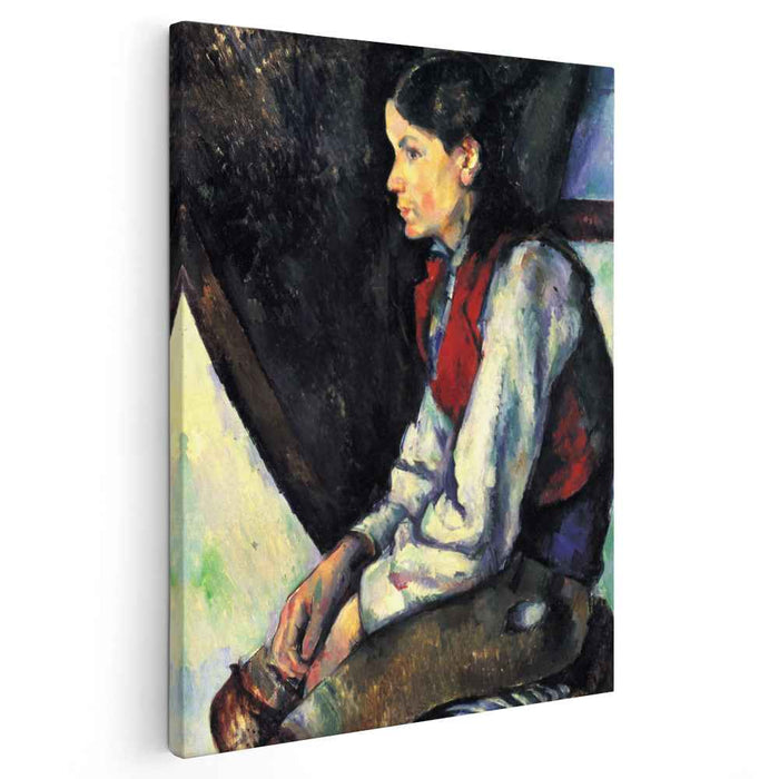 Boy in a Red Vest (1890) by Paul Cezanne