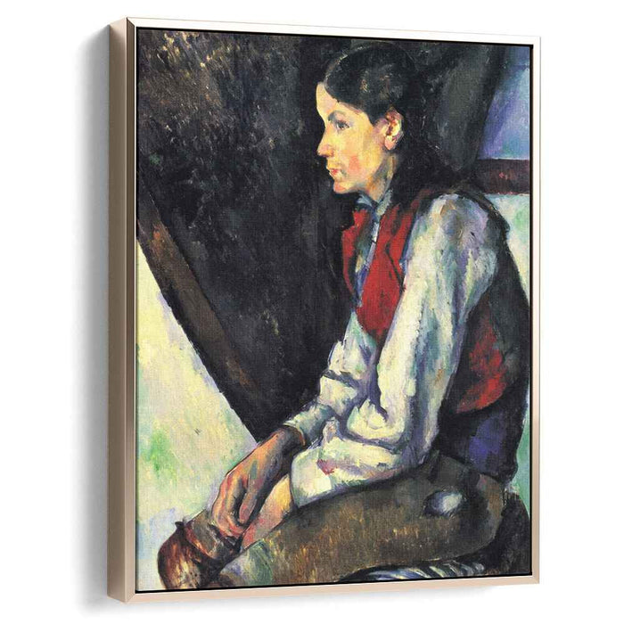 Boy in a Red Vest (1890) by Paul Cezanne