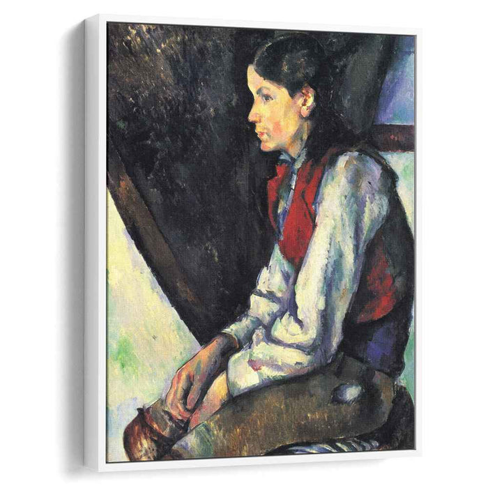 Boy in a Red Vest (1890) by Paul Cezanne