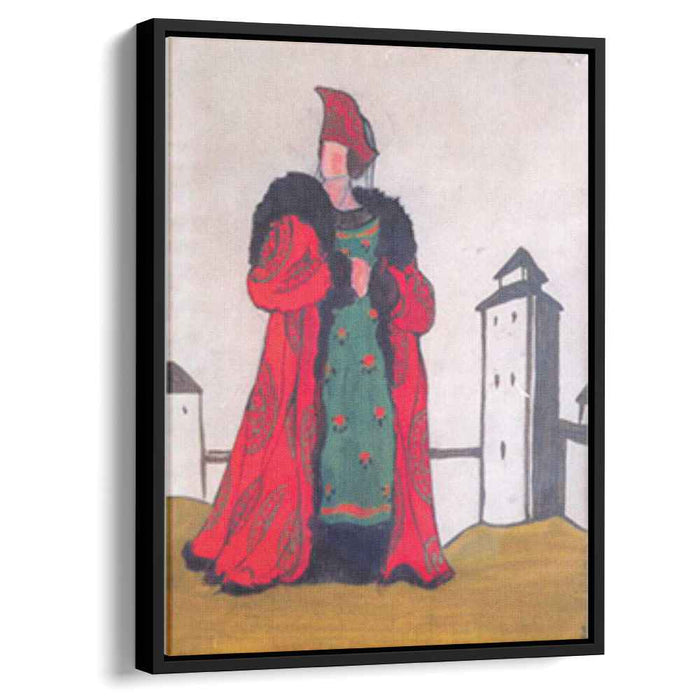 Boyarynia in red (1921) by Nicholas Roerich