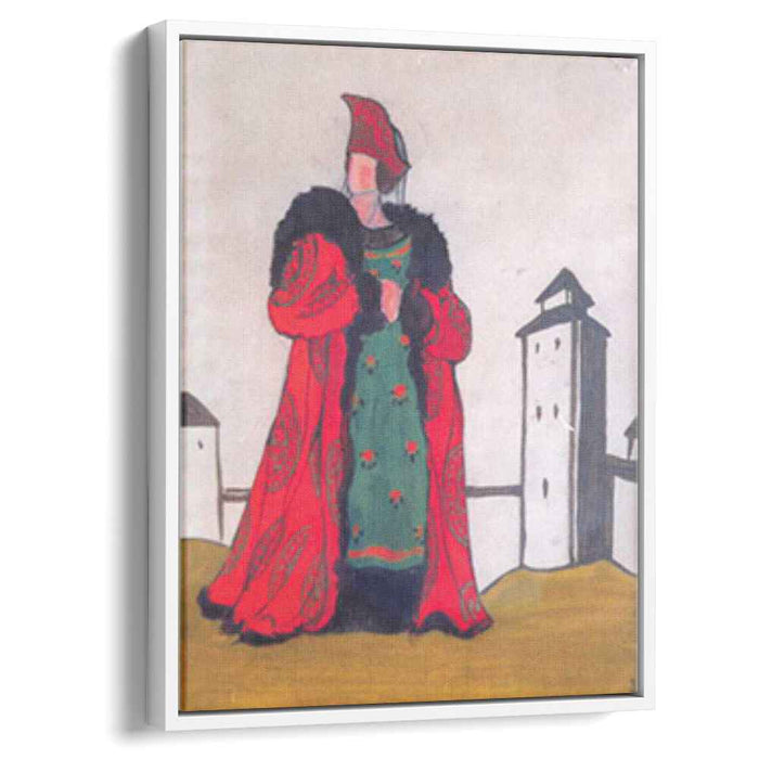 Boyarynia in red (1921) by Nicholas Roerich