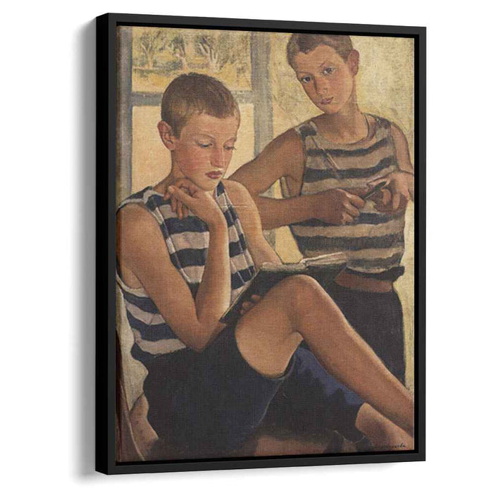 Boys in sailor's striped vests (1919) by Zinaida Serebriakova