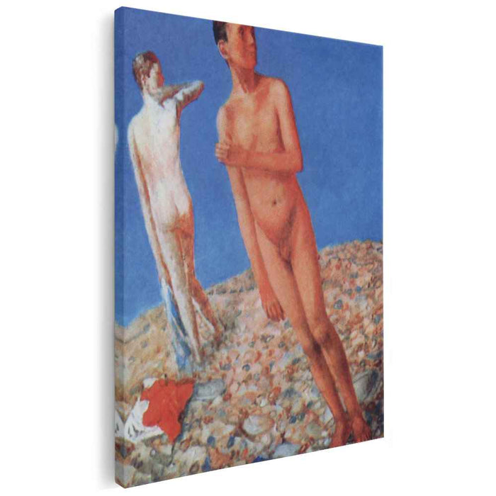 Boys (on top) (1925) by Kuzma Petrov-Vodkin