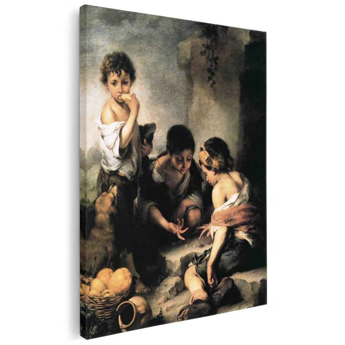 Boys Playing Dice (1675) by Bartolome Esteban Murillo